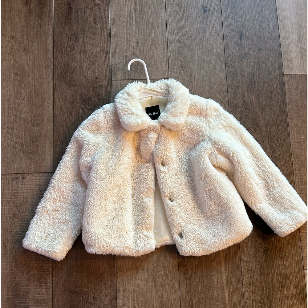 white fluffy jacket - Picture 2 of 2